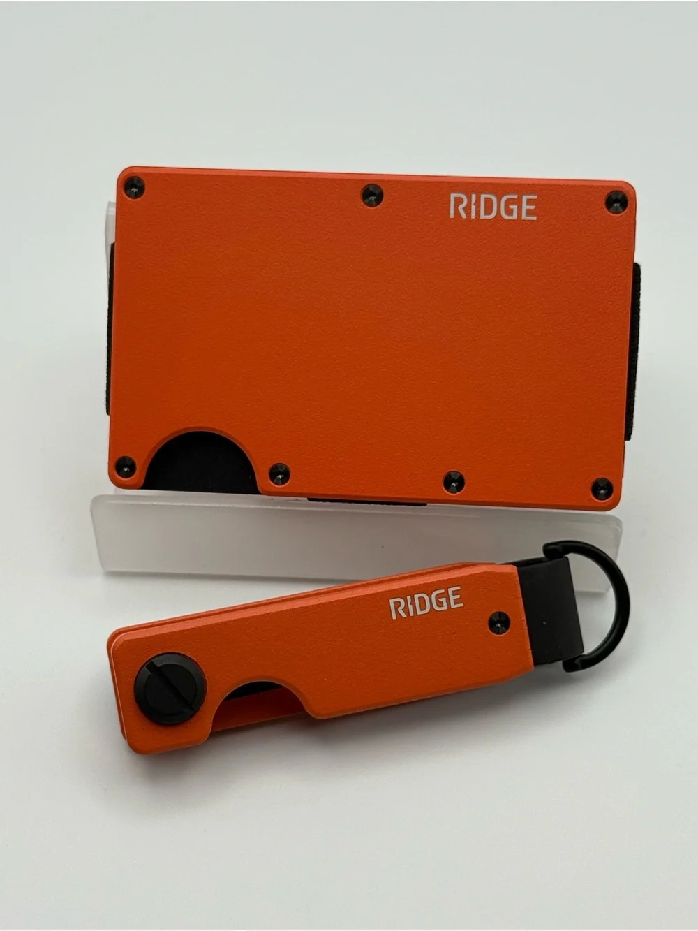 Ridge Basecamp Orange RFID Wallet & KeyCase Set With Boxes (P101)
